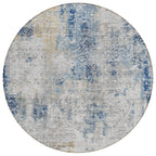 Machine Washable Indoor/ Outdoor Chantille Abstract Modern Rug