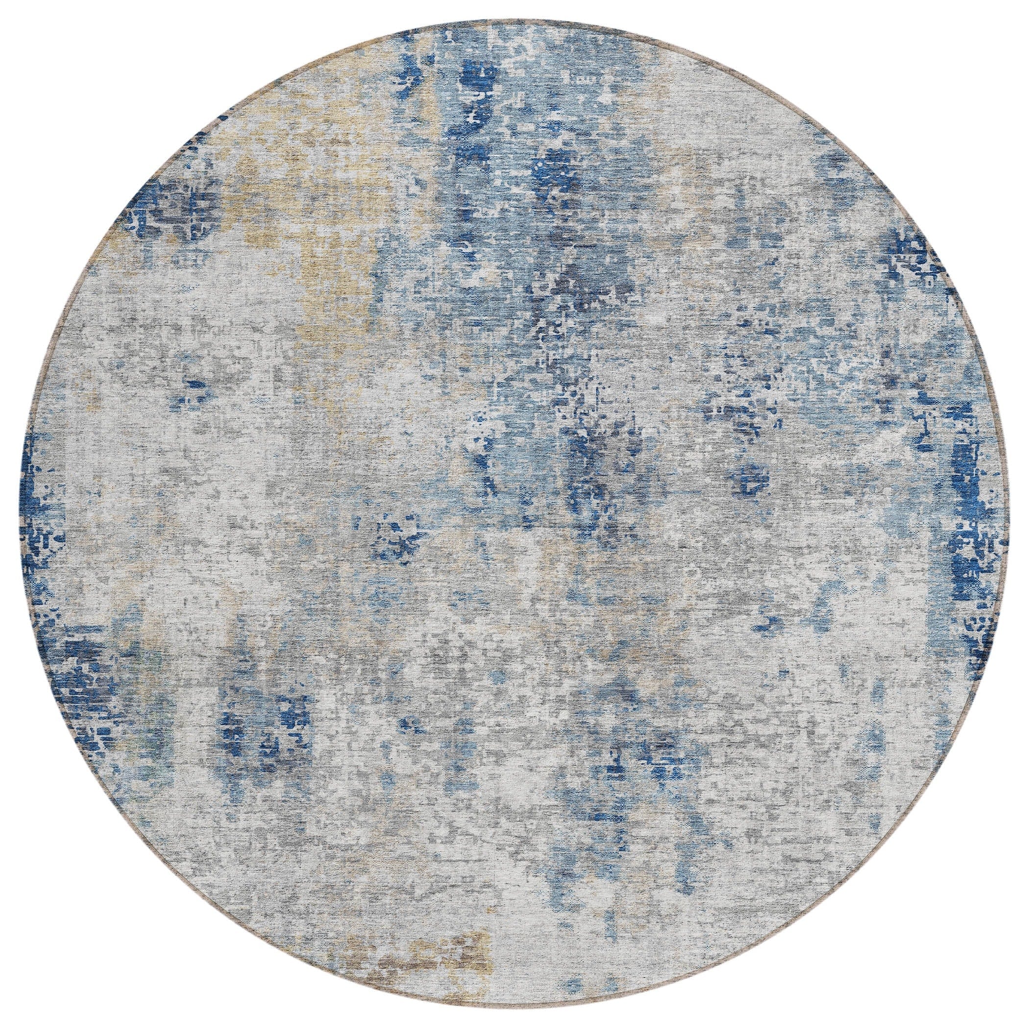 Machine Washable Indoor/ Outdoor Chantille Abstract Modern Rug