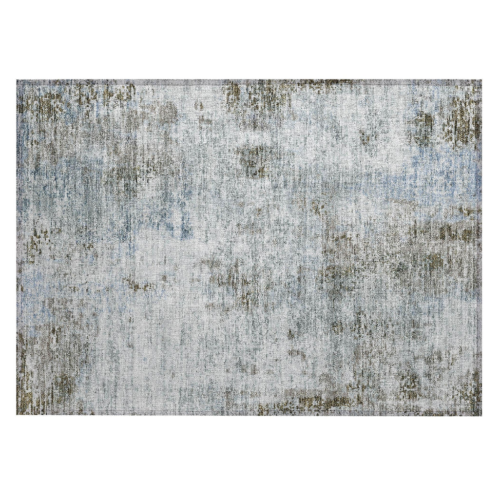 Machine Washable Indoor/ Outdoor Chantille Abstract Modern Rug