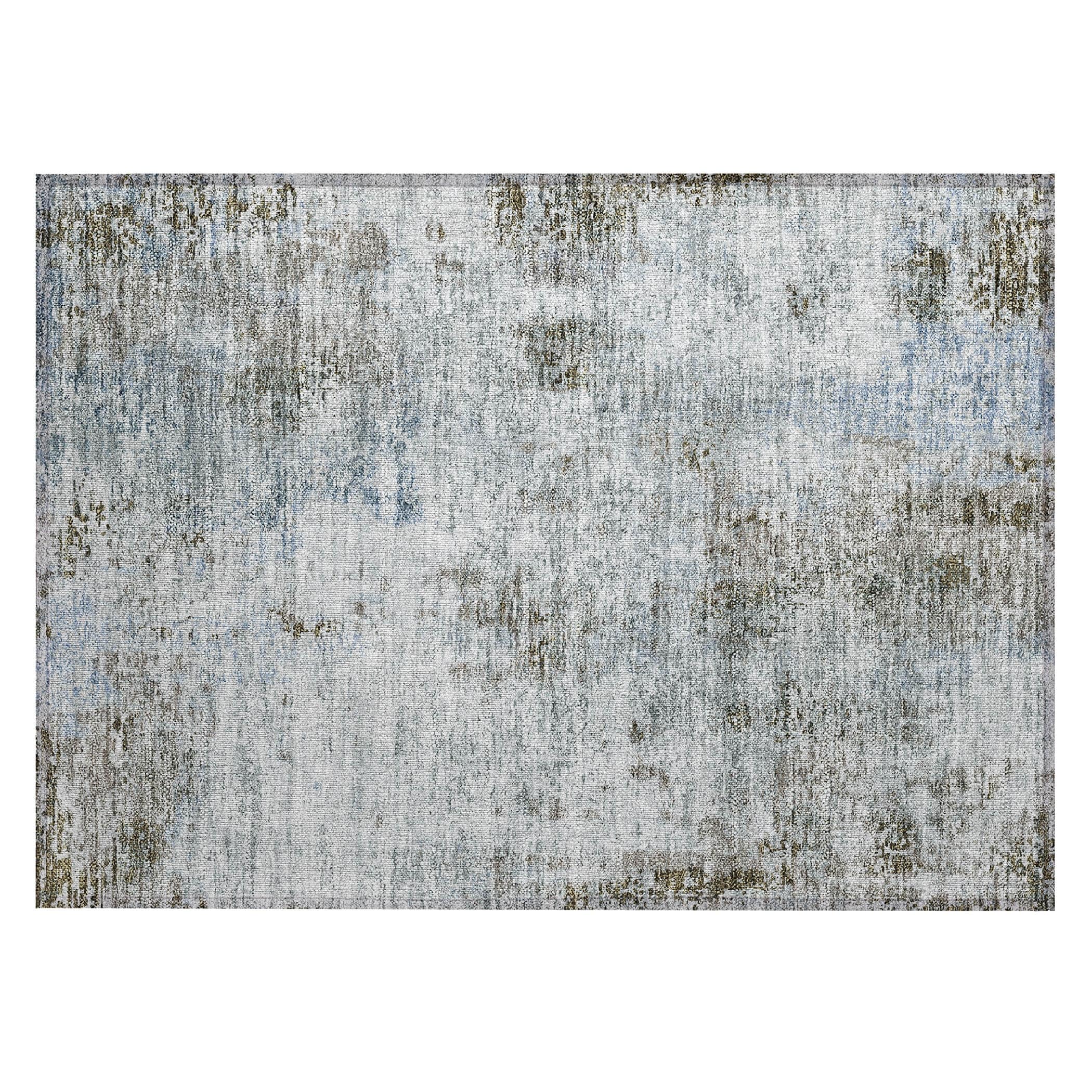 Machine Washable Indoor/ Outdoor Chantille Abstract Modern Rug