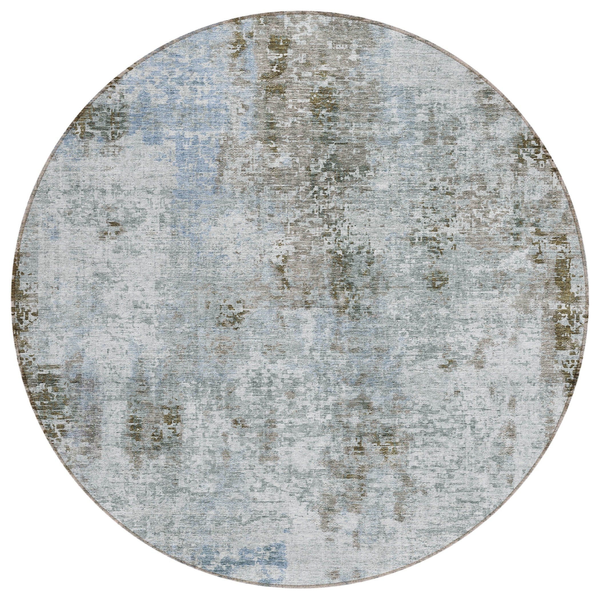 Machine Washable Indoor/ Outdoor Chantille Abstract Modern Rug