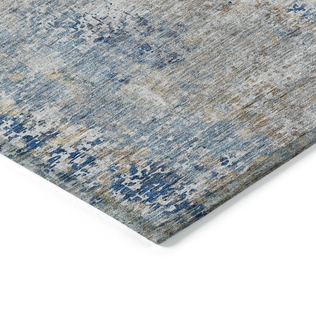 Machine Washable Indoor/ Outdoor Chantille Abstract Modern Rug