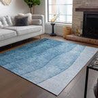 Machine Washable Indoor/ Outdoor Chantille Contemporary Ombre Rug
