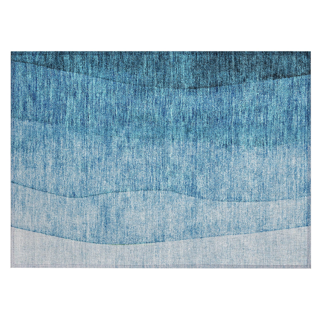 Machine Washable Indoor/ Outdoor Chantille Contemporary Ombre Rug