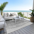 Machine Washable Indoor/ Outdoor Chantille Contemporary Ombre Rug