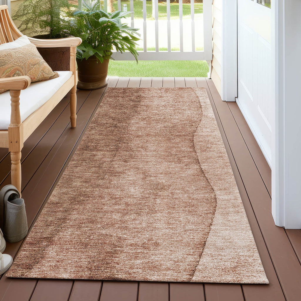 Machine Washable Indoor/ Outdoor Chantille Contemporary Ombre Rug