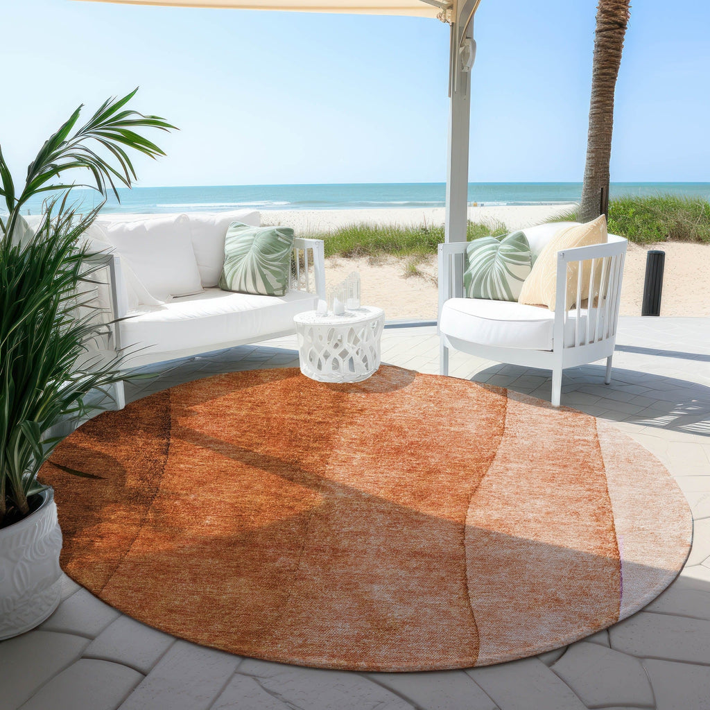 Machine Washable Indoor/ Outdoor Chantille Contemporary Ombre Rug