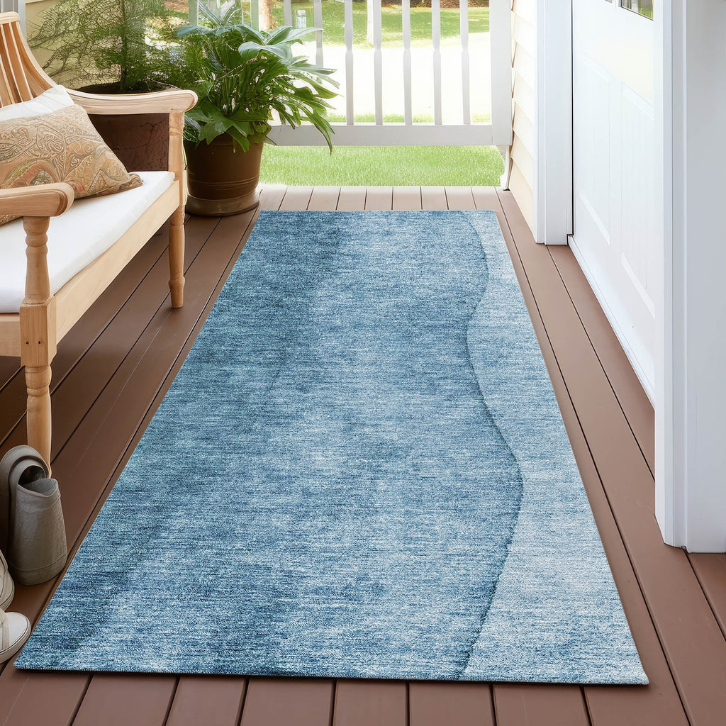 Machine Washable Indoor/ Outdoor Chantille Contemporary Ombre Rug