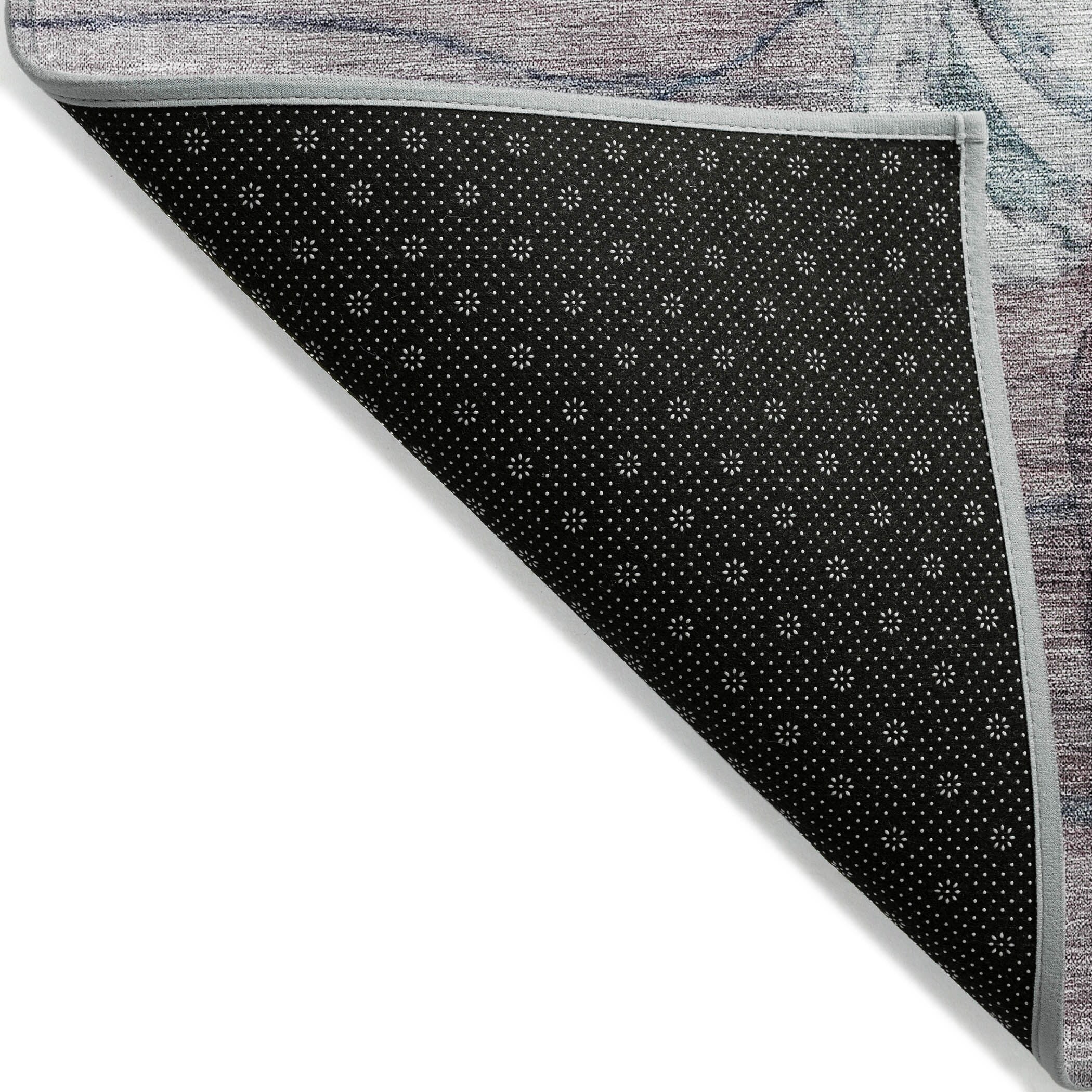 Machine Washable Indoor/ Outdoor Chantille Modern Floral Rug