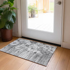 Machine Washable Indoor/ Outdoor Chantille Modern Floral Rug