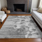 Machine Washable Indoor/ Outdoor Chantille Modern Floral Rug