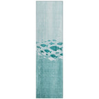 Machine Washable Indoor/ Outdoor Chantille Modern Sea Life Rug