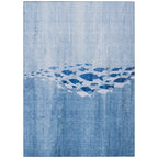 Machine Washable Indoor/ Outdoor Chantille Modern Sea Life Rug