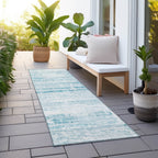Machine Washable Indoor/ Outdoor Chantille Ombre Solid Rug