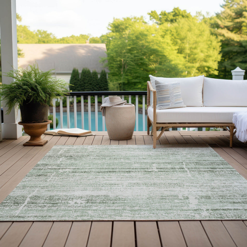 Machine Washable Indoor/ Outdoor Chantille Ombre Solid Rug