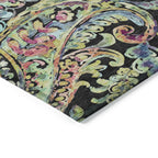 Machine Washable Indoor/ Outdoor Chantille Traditional Scroll Rug