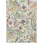 Machine Washable Indoor/ Outdoor Chantille Traditional Scroll Rug