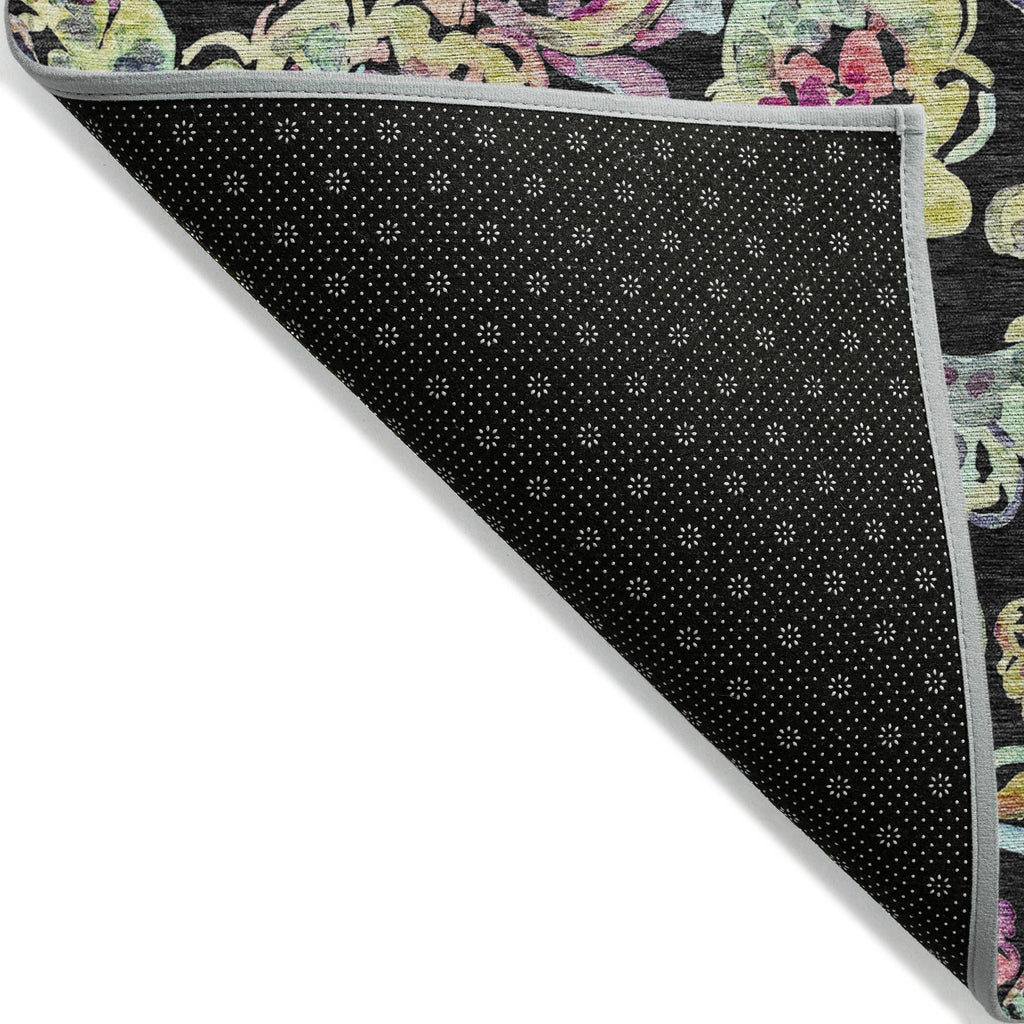 Machine Washable Indoor/ Outdoor Chantille Traditional Scroll Rug