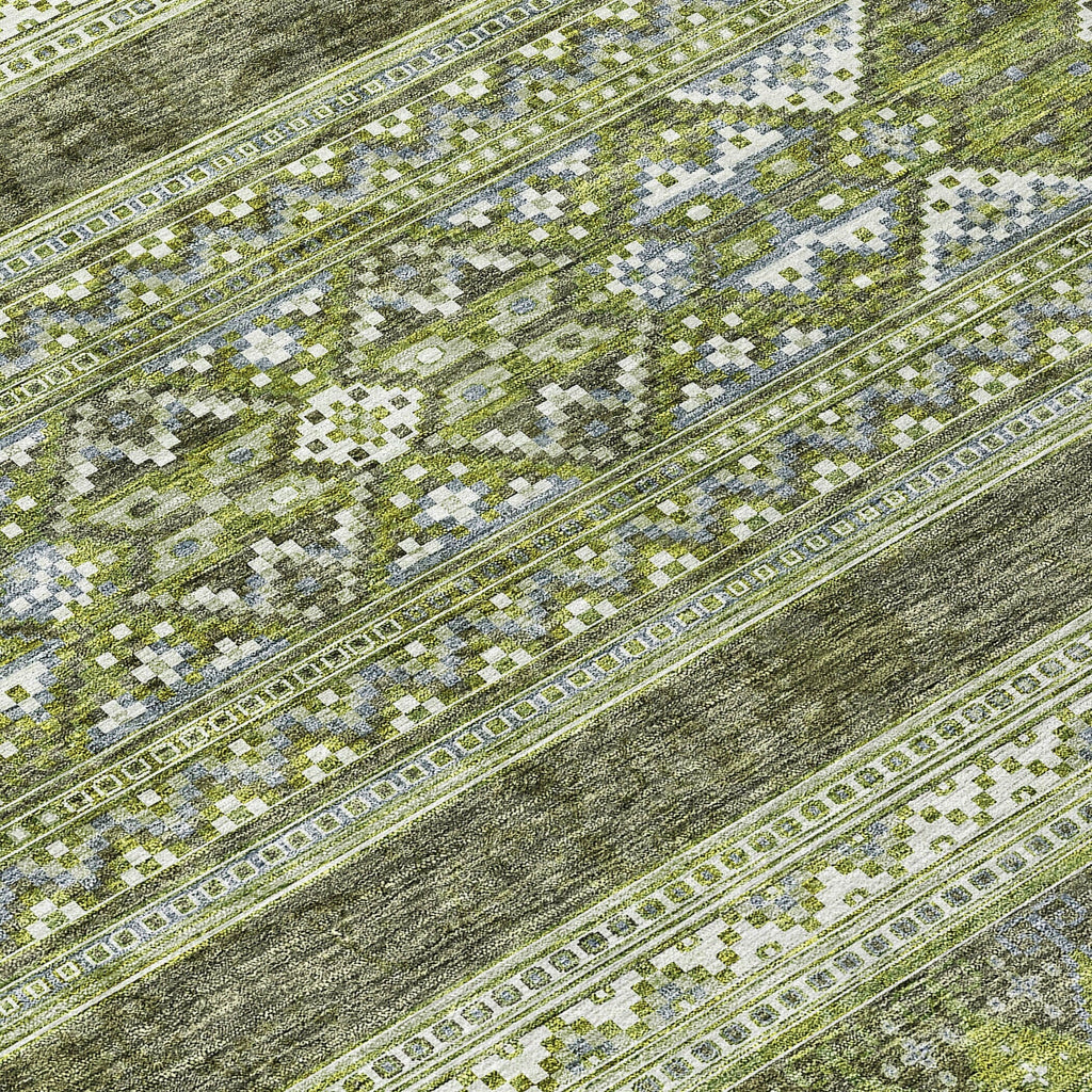 Machine Washable Indoor/ Outdoor Chantille Tribal Boho Rug