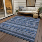 Machine Washable Indoor/ Outdoor Chantille Tribal Boho Rug