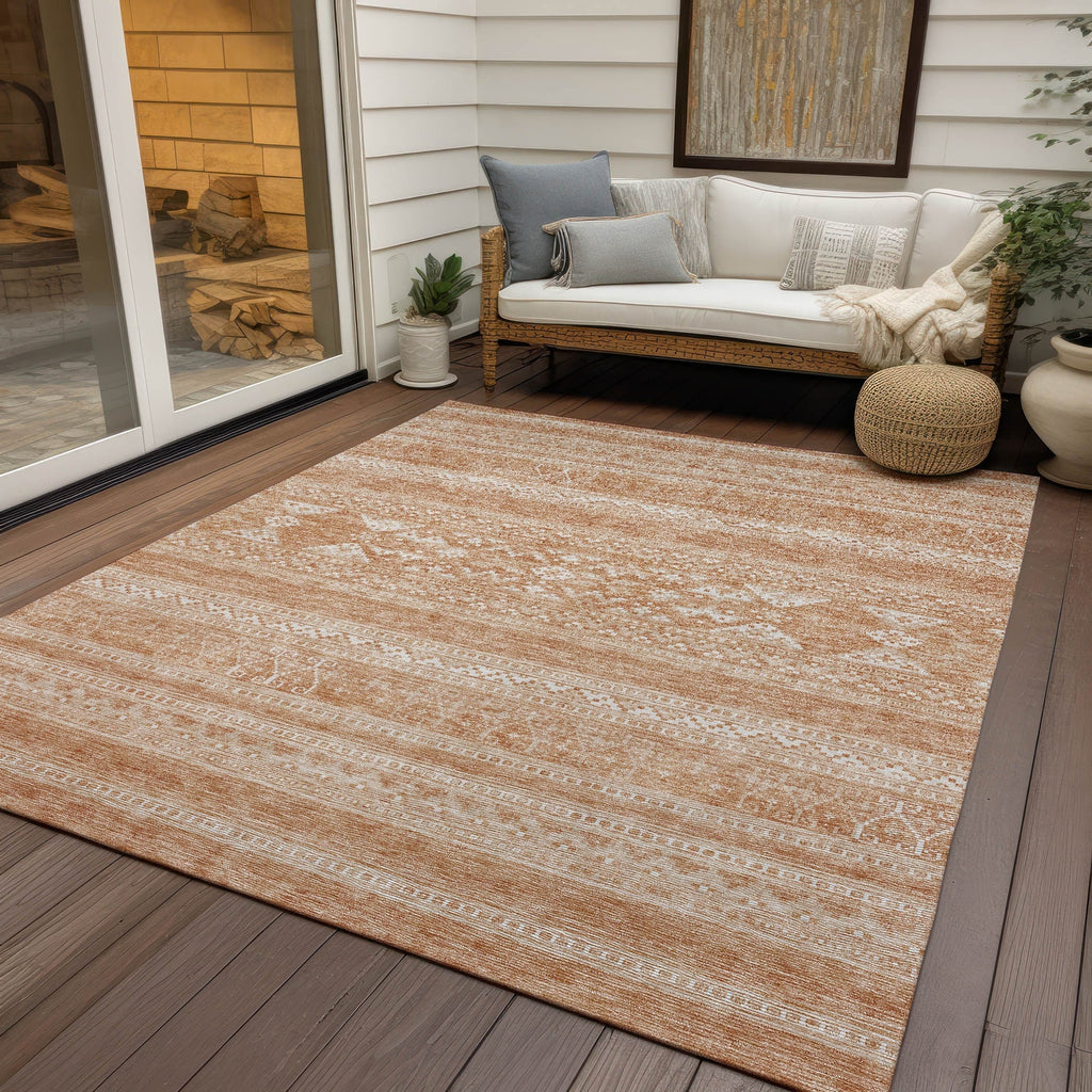 Machine Washable Indoor/ Outdoor Chantille Tribal Boho Rug