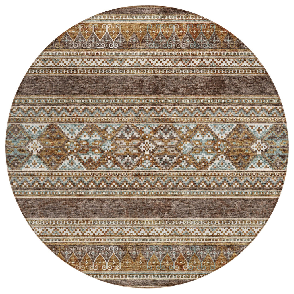 Machine Washable Indoor/ Outdoor Chantille Tribal Boho Rug