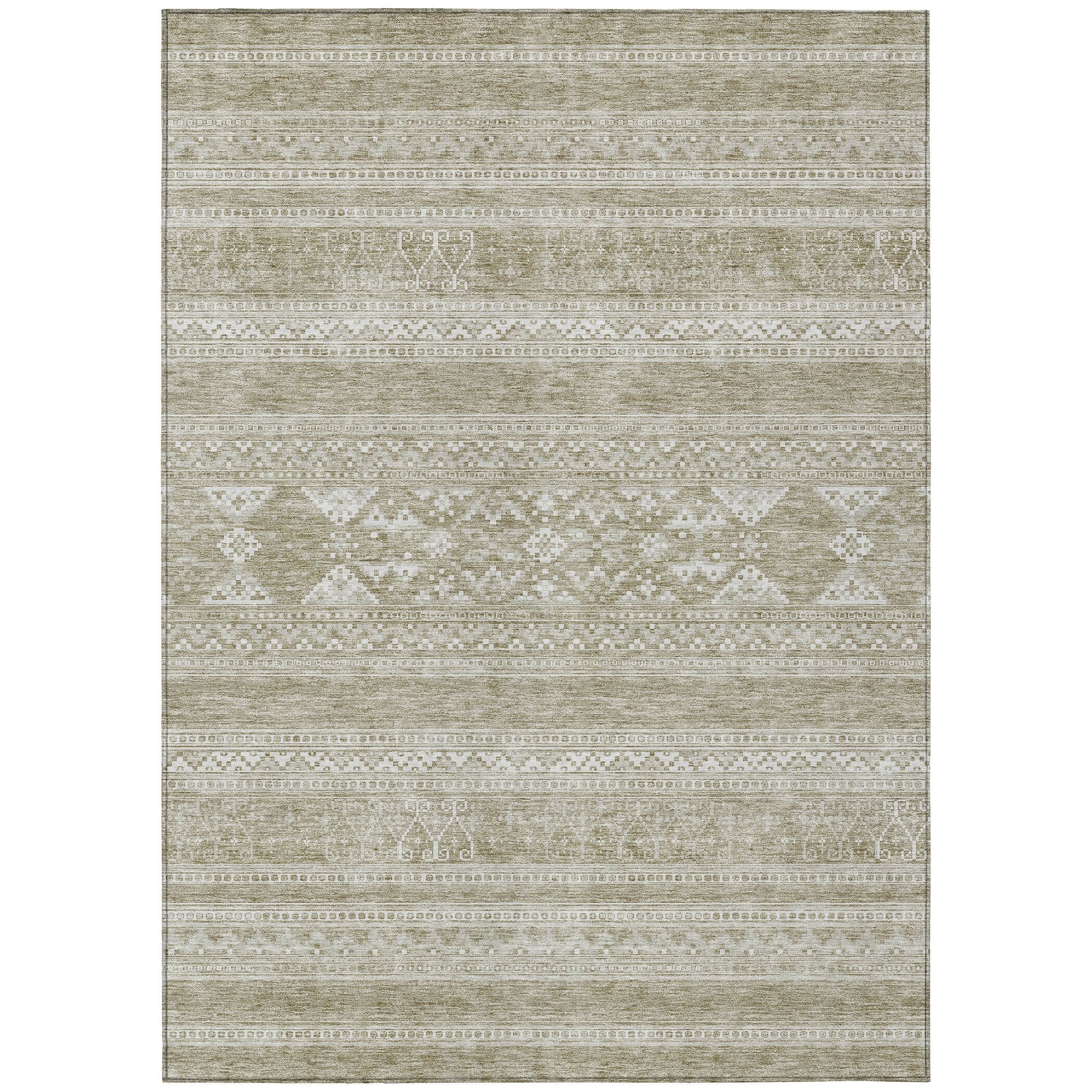 Machine Washable Indoor/ Outdoor Chantille Tribal Boho Rug