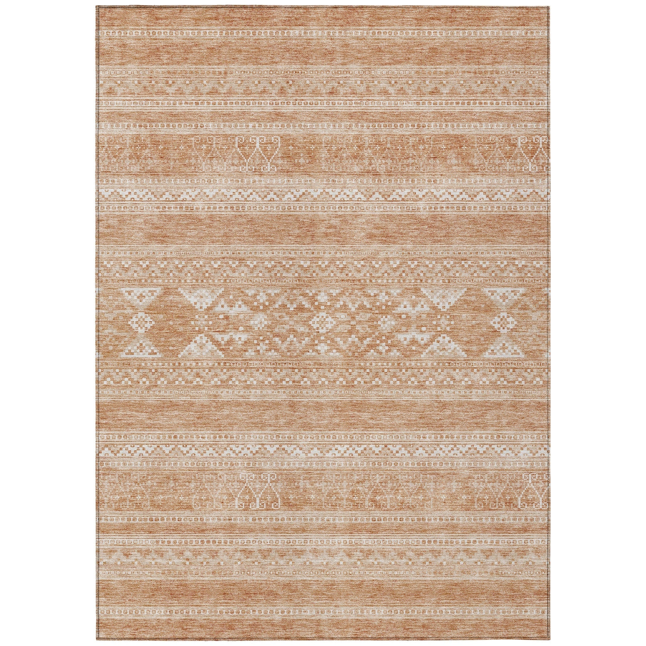 Machine Washable Indoor/ Outdoor Chantille Tribal Boho Rug