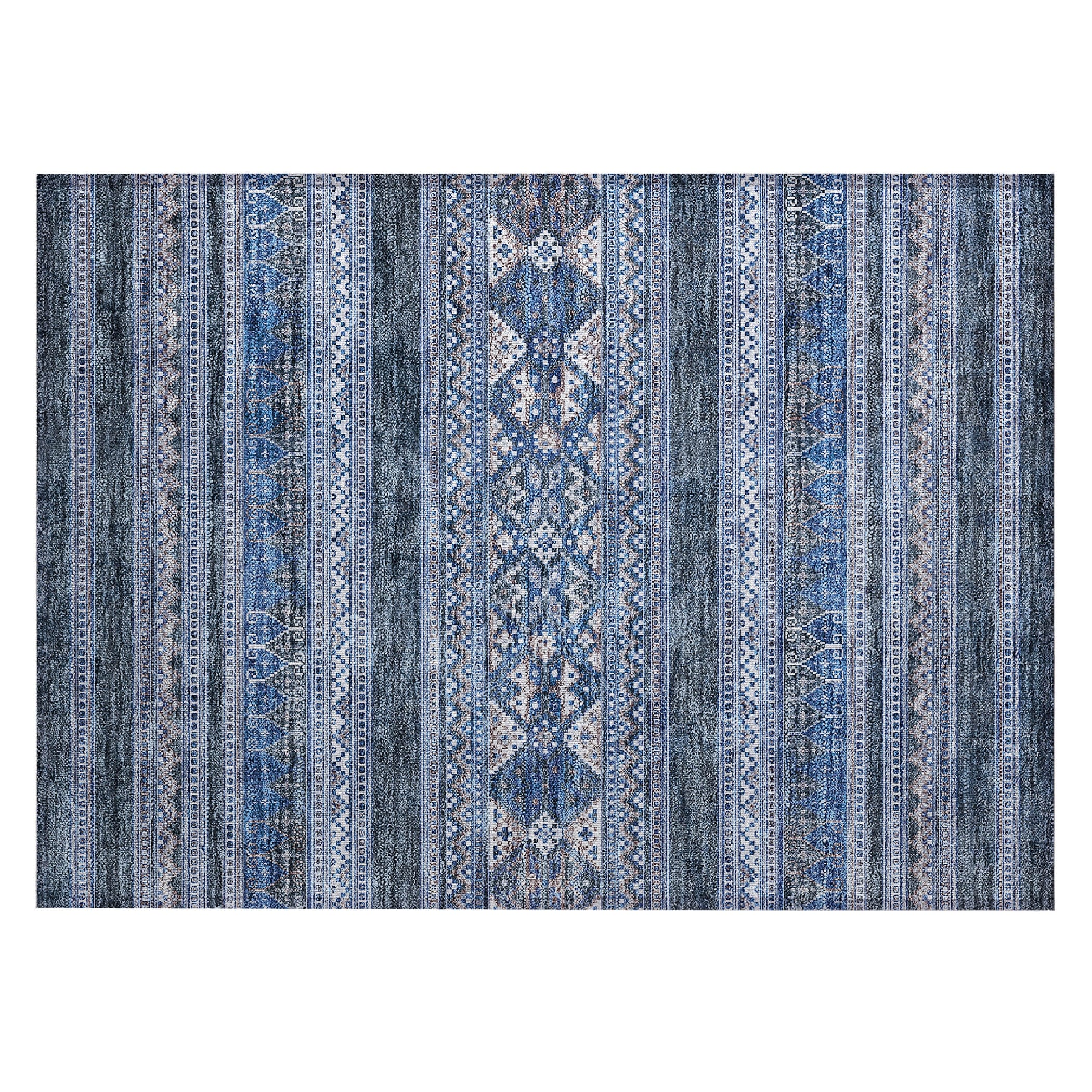 Machine Washable Indoor/ Outdoor Chantille Tribal Boho Rug