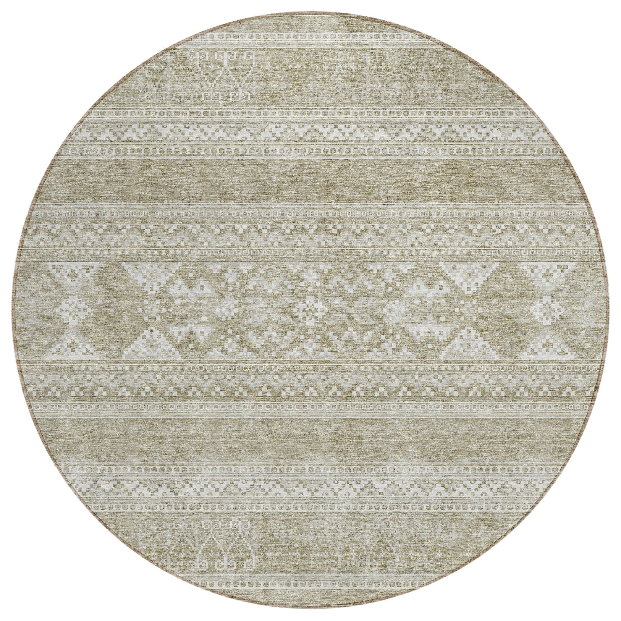 Machine Washable Indoor/ Outdoor Chantille Tribal Boho Rug