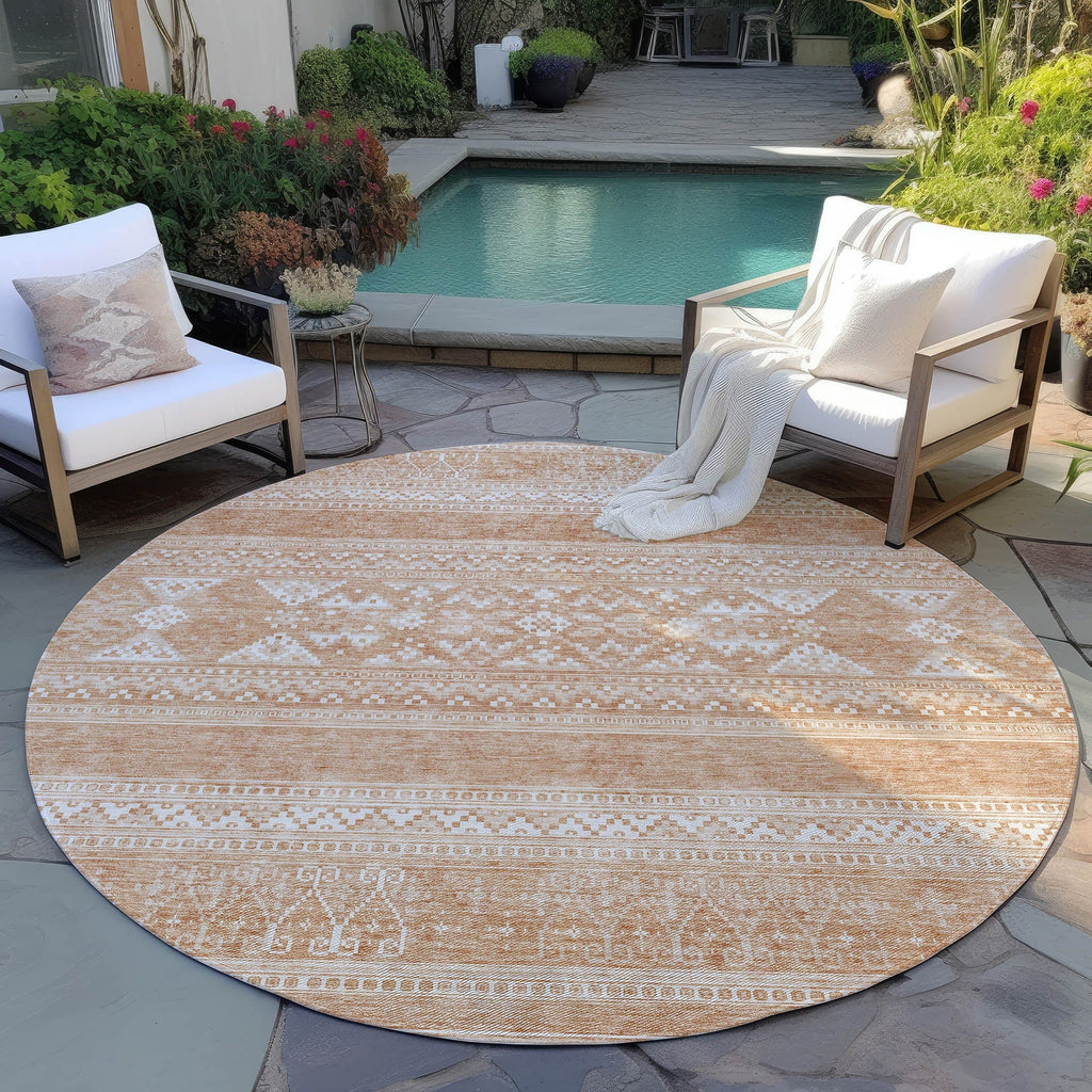 Machine Washable Indoor/ Outdoor Chantille Tribal Boho Rug