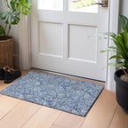 Machine Washable Indoor/ Outdoor Chantille Tropical Palm Rug