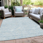Machine Washable Indoor/ Outdoor Chantille Tropical Palm Rug