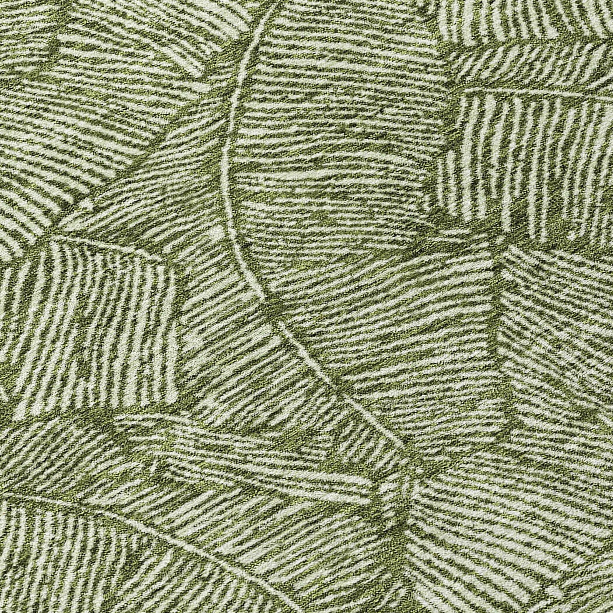 Machine Washable Indoor/ Outdoor Chantille Tropical Palm Rug