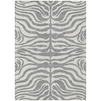 Machine Washable Indoor/ Outdoor Modern Animal Print Chantille Rug