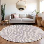 Machine Washable Indoor/ Outdoor Modern Animal Print Chantille Rug