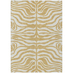 Machine Washable Indoor/ Outdoor Modern Animal Print Chantille Rug