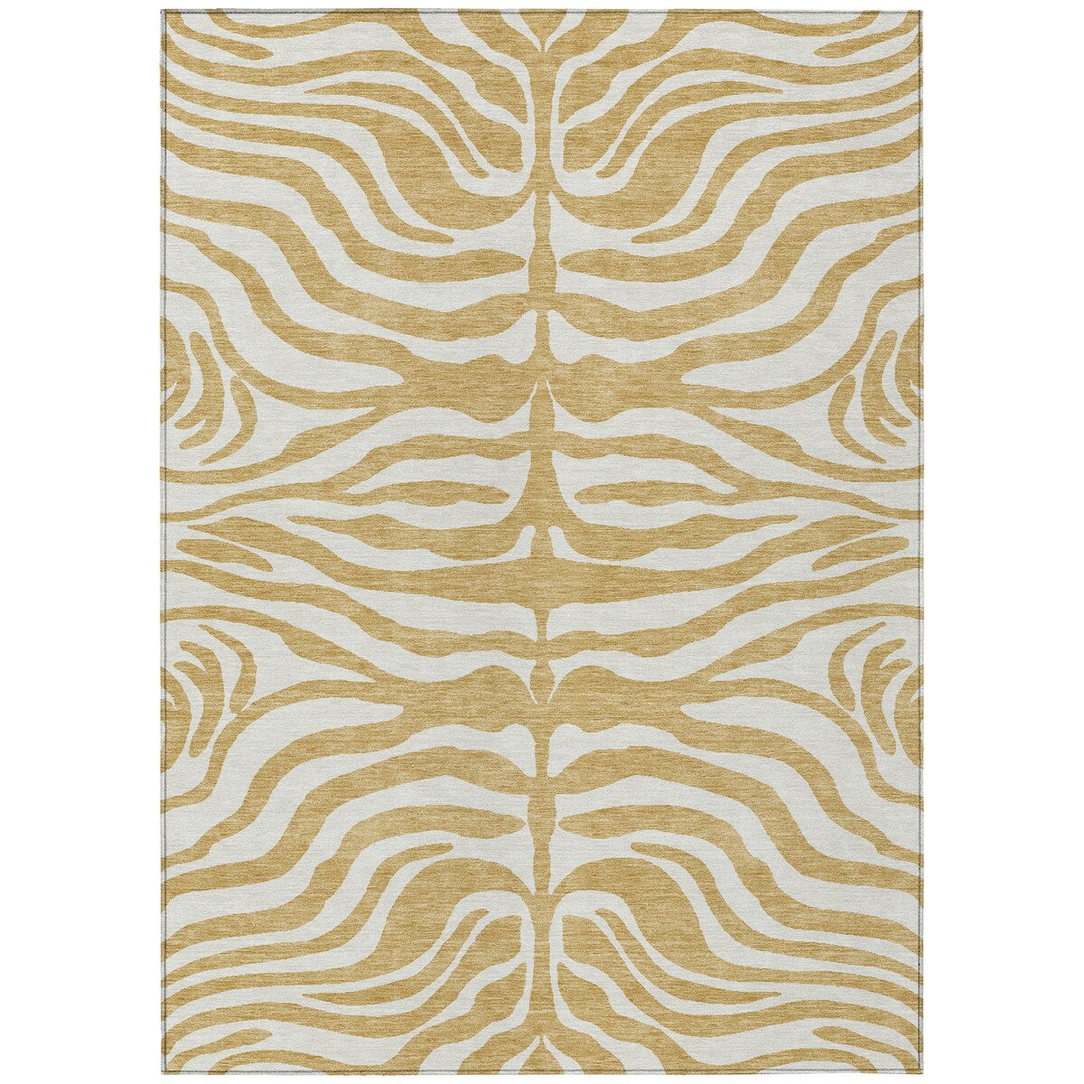 Machine Washable Indoor/ Outdoor Modern Animal Print Chantille Rug