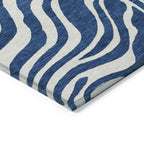 Machine Washable Indoor/ Outdoor Modern Animal Print Chantille Rug