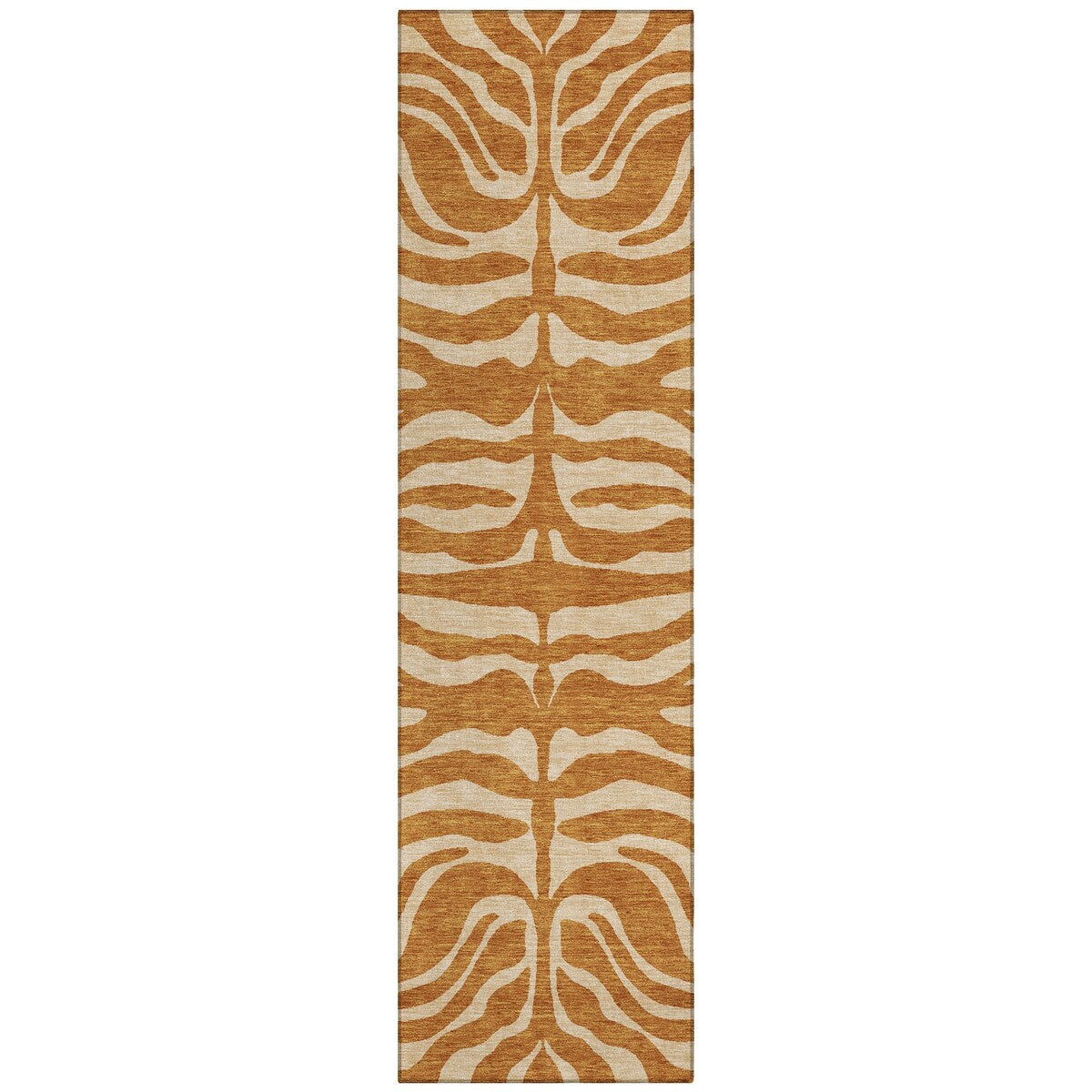 Machine Washable Indoor/ Outdoor Modern Animal Print Chantille Rug