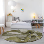 Machine Washable Indoor/ Outdoor Modern Chantille Rug