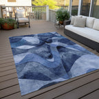 Machine Washable Indoor/ Outdoor Modern Chantille Rug