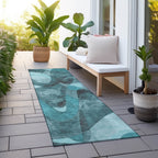 Machine Washable Indoor/ Outdoor Modern Chantille Rug