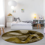 Machine Washable Indoor/ Outdoor Modern Chantille Rug