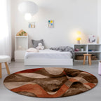 Machine Washable Indoor/ Outdoor Modern Chantille Rug