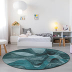 Machine Washable Indoor/ Outdoor Modern Chantille Rug