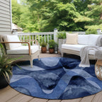 Machine Washable Indoor/ Outdoor Modern Chantille Rug