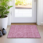 Machine Washable Indoor/ Outdoor Modern Geo Chantille Rug
