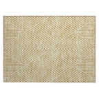 Machine Washable Indoor/ Outdoor Modern Geo Chantille Rug
