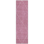 Machine Washable Indoor/ Outdoor Modern Geo Chantille Rug